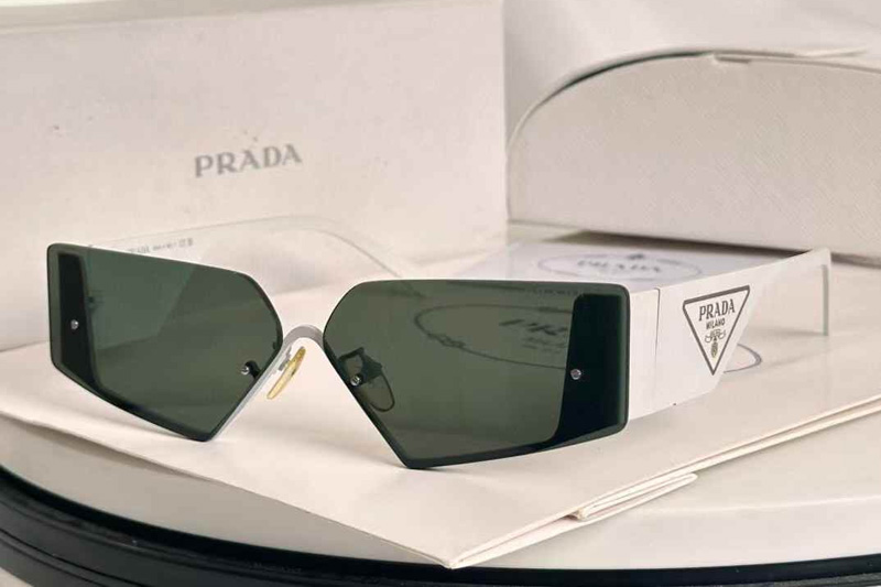 SPR59Z Sunglasses White Green