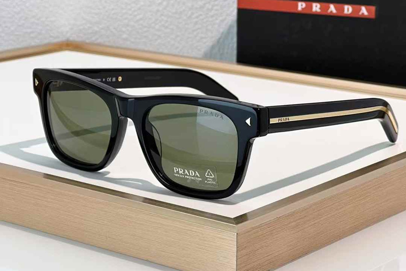 SPRA17SF Sunglasses Black Green