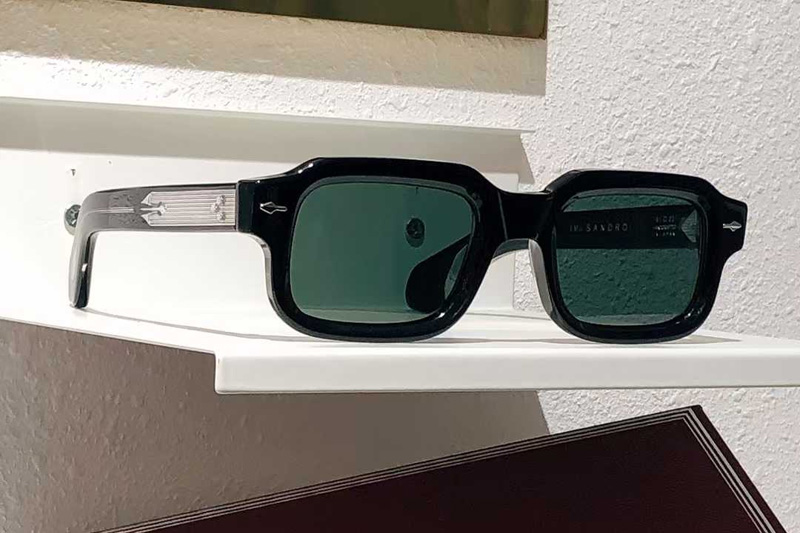 Sandro Sunglasses Black Green