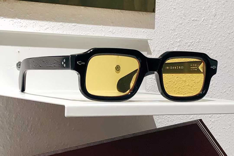 Sandro Sunglasses Black Yellow