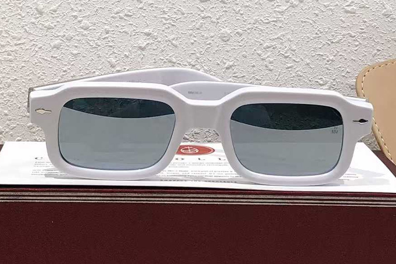 Sandro Sunglasses White Silver