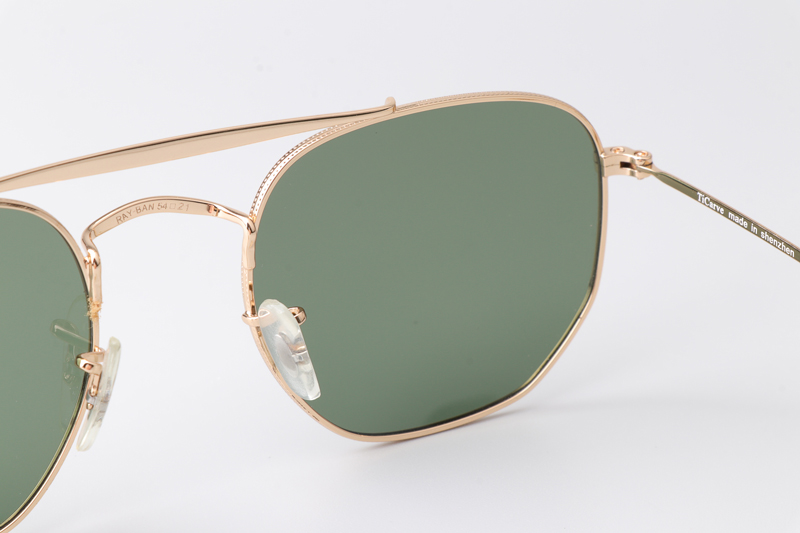 TC3648 Sunglasses Polarized Gold Green