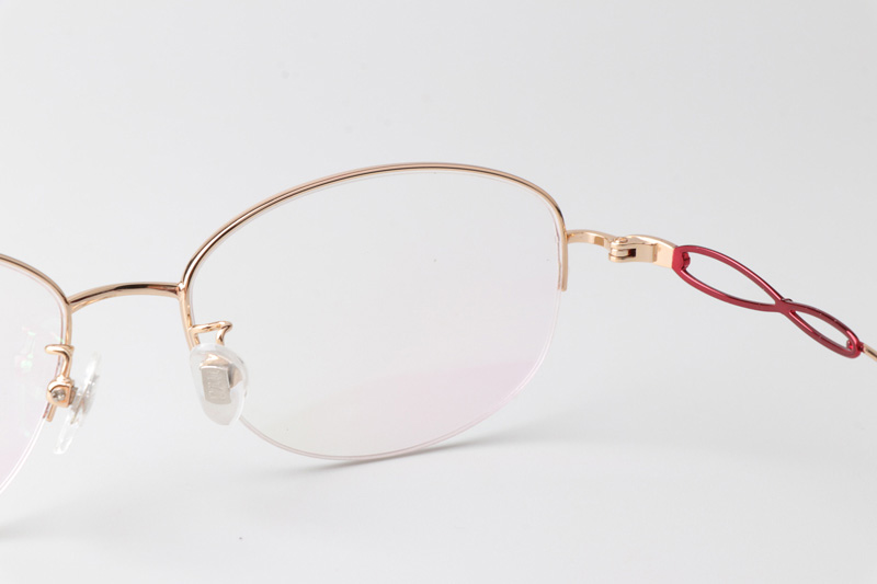 TC80106 Eyeglasses Red Gold