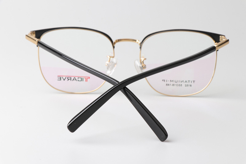 TC8152 Eyeglasses Black Gold