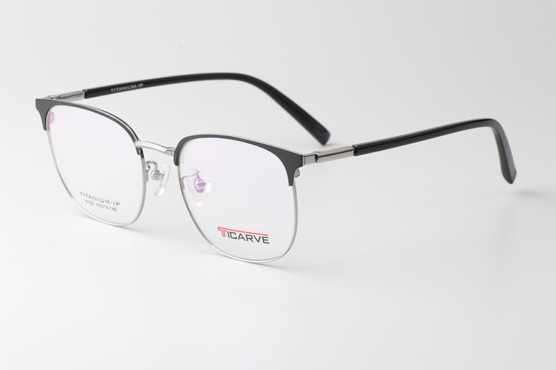 TC8152 Eyeglasses Black Silver