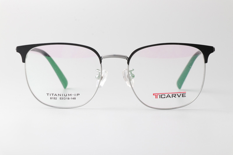 TC8152 Eyeglasses Black Silver