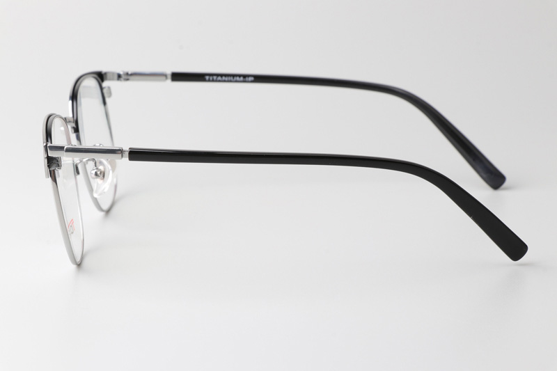 TC8152 Eyeglasses Black Silver