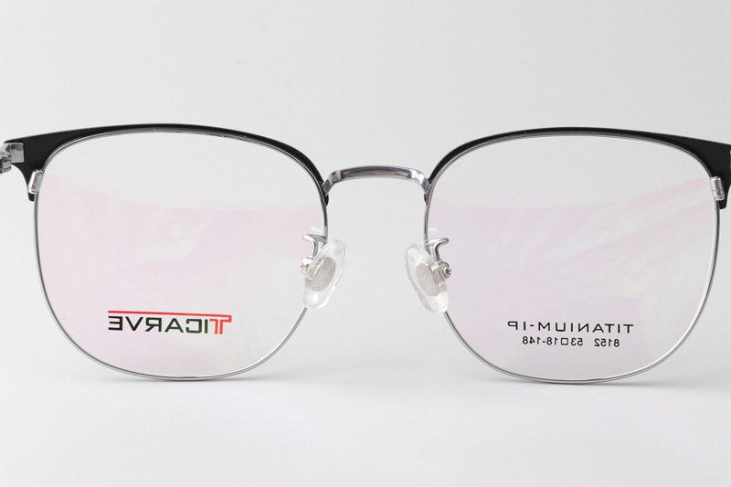 TC8152 Eyeglasses Black Silver