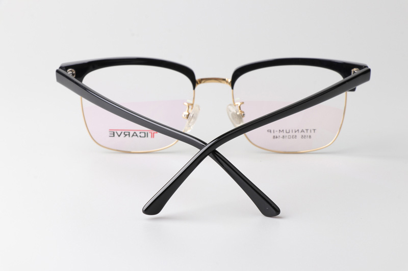 TC8155 Eyeglasses Black Gold