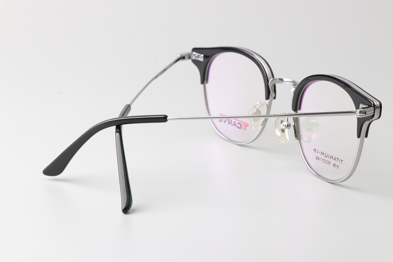 TC8158 Eyeglasses Black Silver