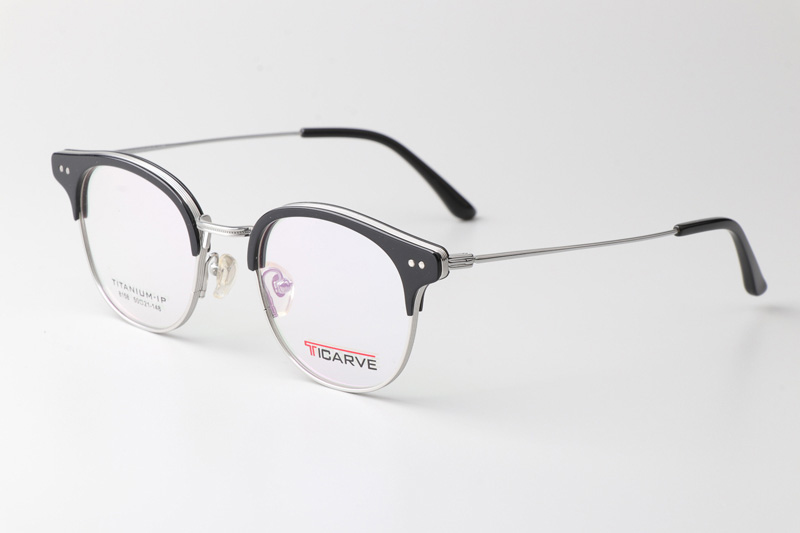 TC8158 Eyeglasses Black Silver