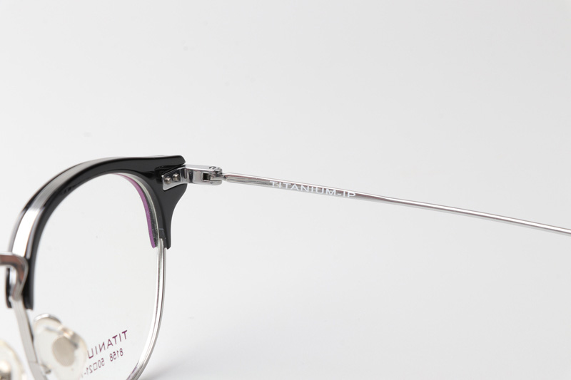 TC8158 Eyeglasses Black Silver