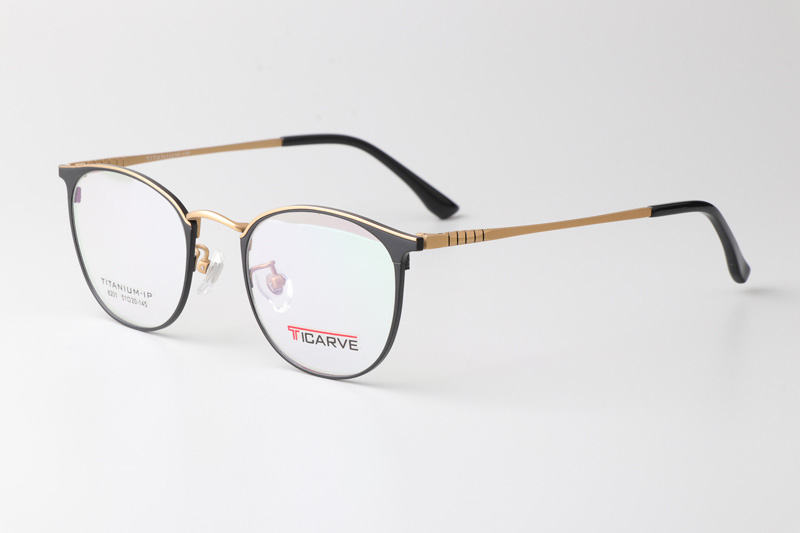 TC8201 Eyeglasses Black Gold