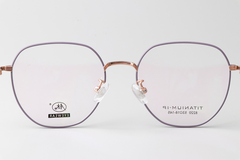 TC8220 Eyeglasses Purple Gold