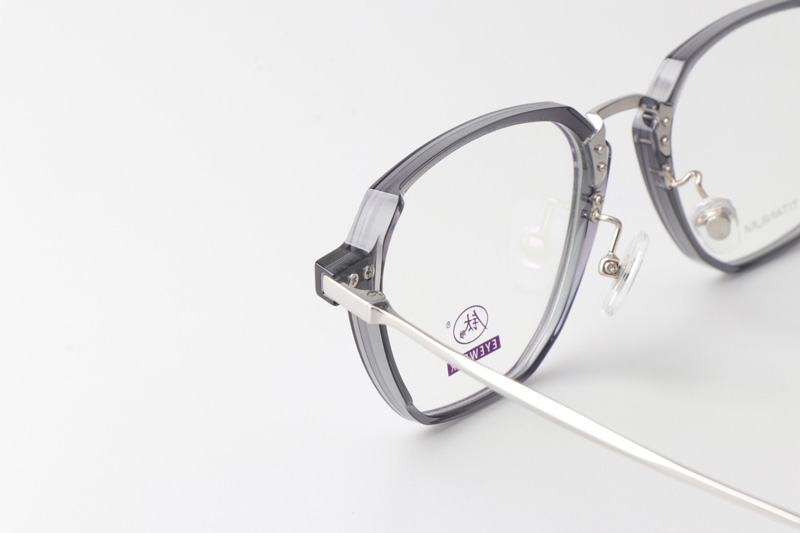 TCS3061 Eyeglasses Gray Gunmetal