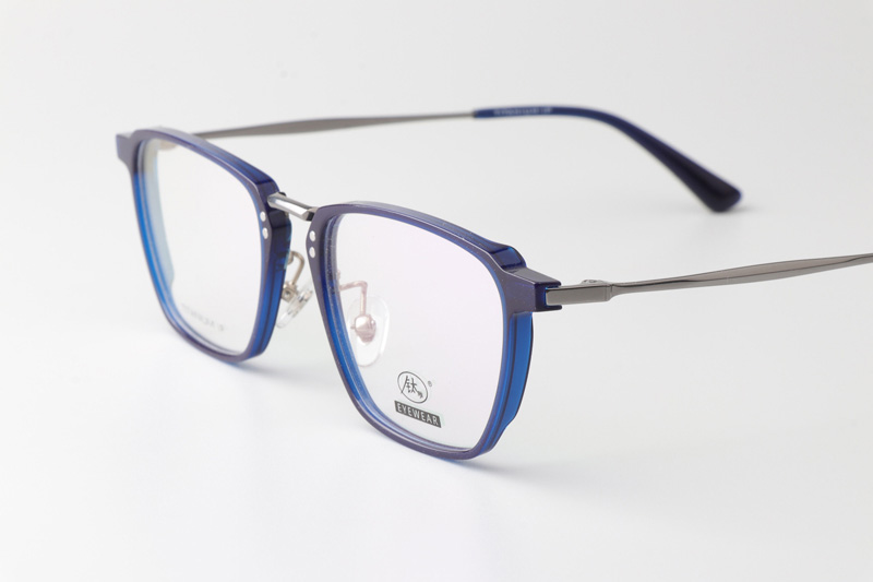 TCS3062 Eyeglasses Blue Gunmetal