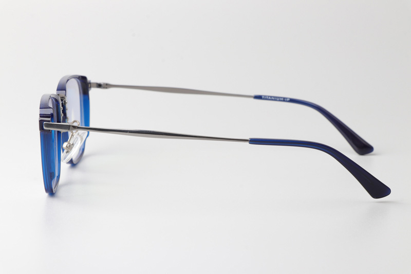 TCS3062 Eyeglasses Blue Gunmetal