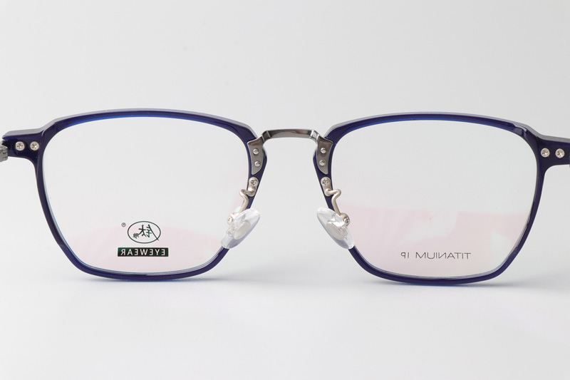 TCS3062 Eyeglasses Blue Gunmetal