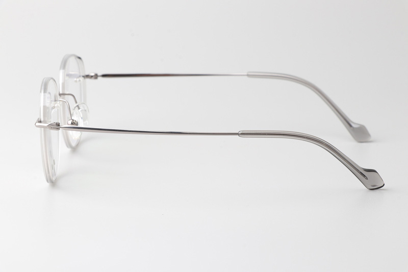 TCS3080 Eyeglasses Clear Silver