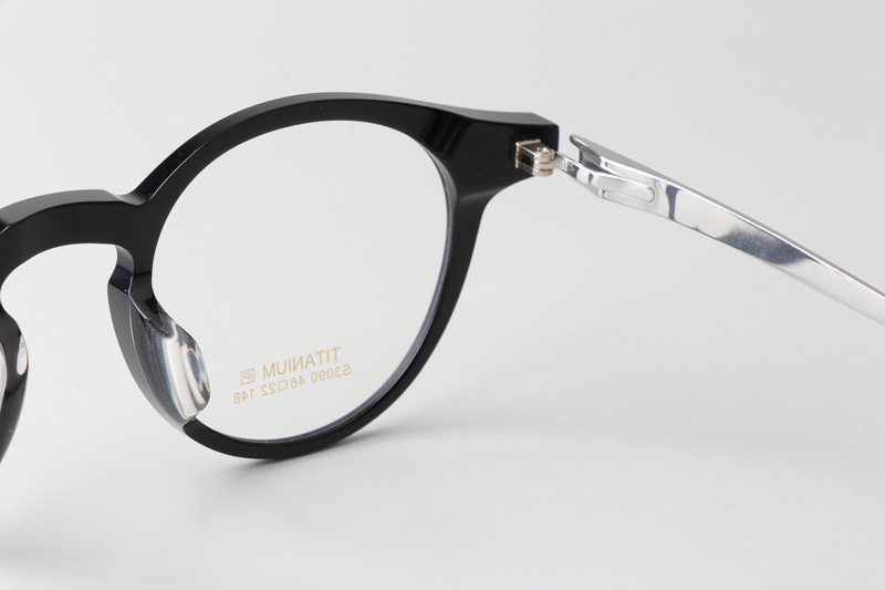 TCS3090 Eyeglasses Black Silver