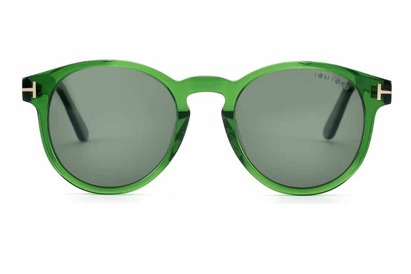 TF0591 Sunglasses Green Gray