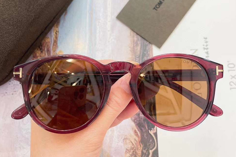 TF0591 Sunglasses Red Brown