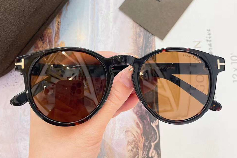 TF0591 Sunglasses Tortoise Brown