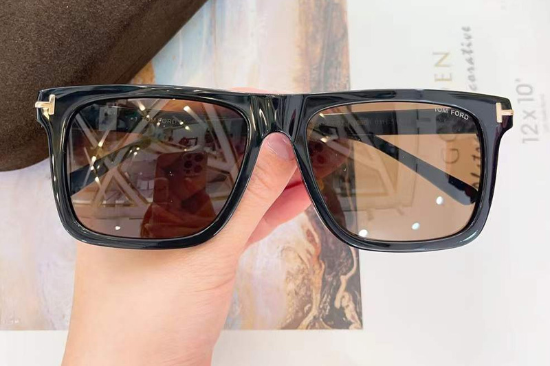 TF0906 Sunglasses Black Brown