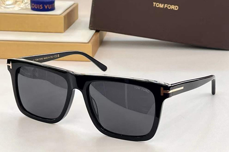 TF0906 Sunglasses Black Gray