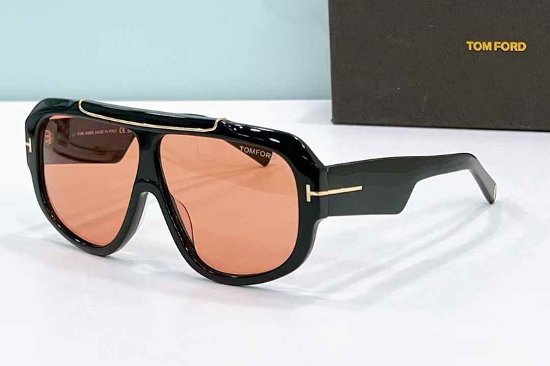 TF1093 Sunglasses Black Red