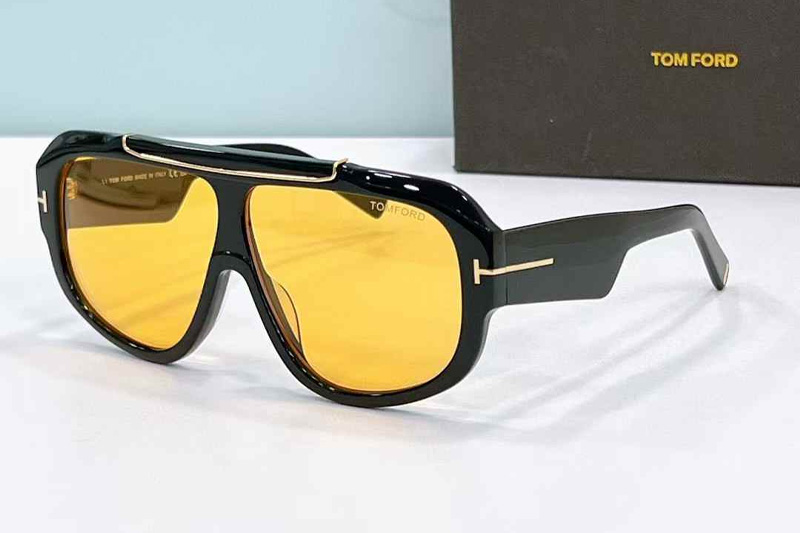 TF1093 Sunglasses Black Yellow