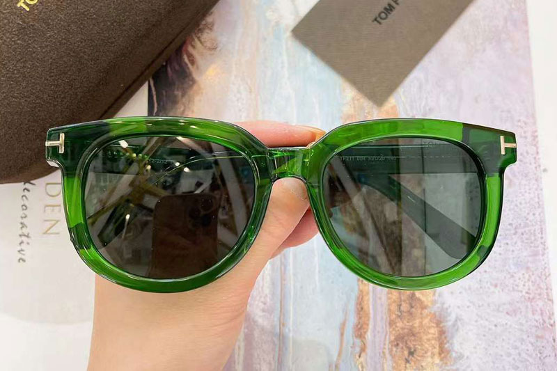 TF211 Sunglasses Green Gray