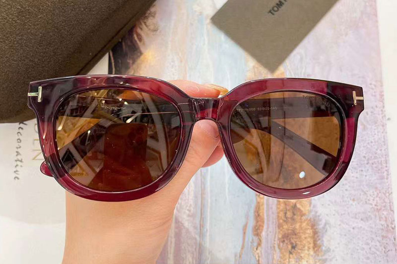 TF211 Sunglasses Red Brown