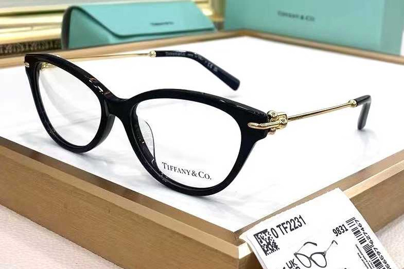 TF2231 Eyeglasses Black Gold