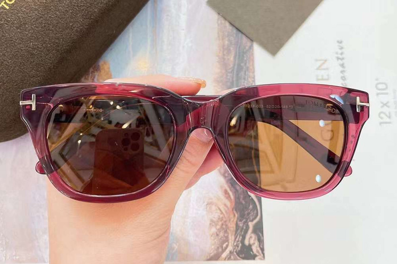 TF237 Sunglasses Red Brown