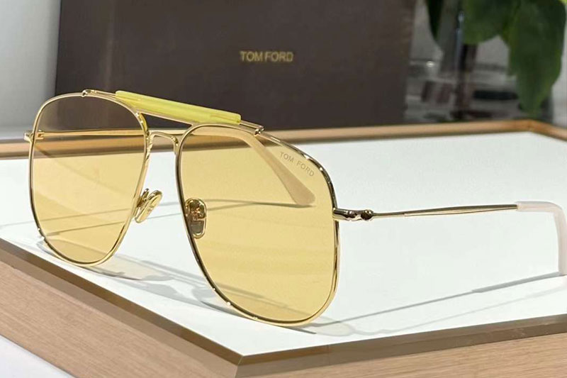 TF557 Sunglasses Gold Yellow