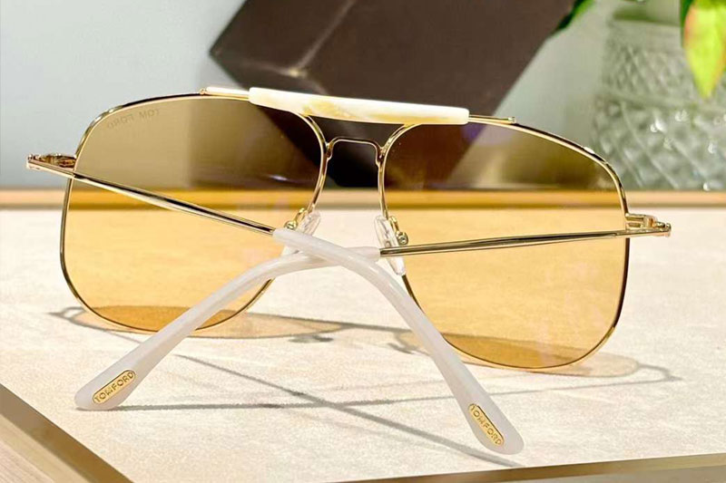 TF557 Sunglasses Gold Yellow