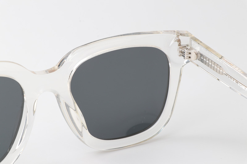 TF690F Sunglasses Clear Gray