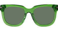 TF690F Sunglasses Green Gray