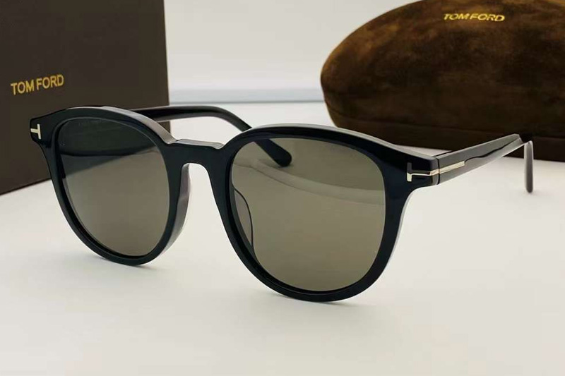 TF752 Sunglasses Black Gray