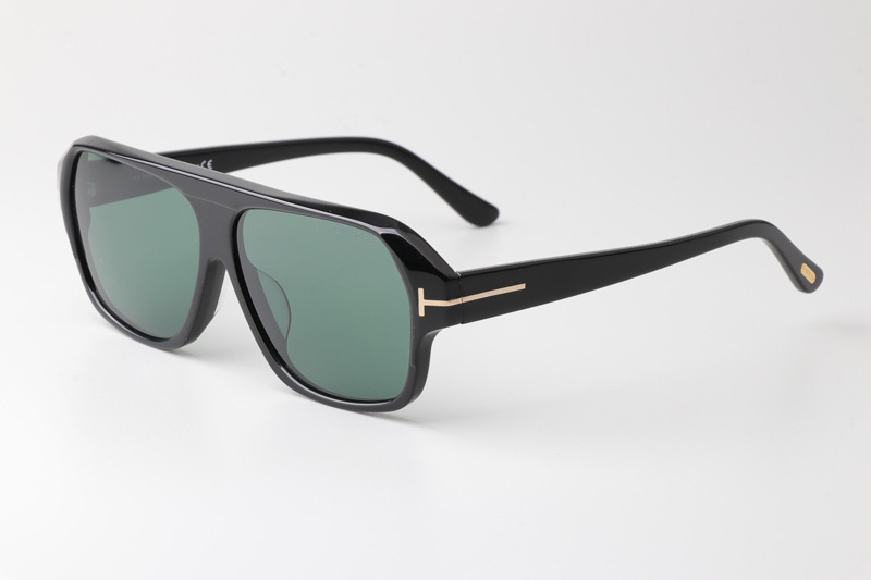 TF908 Hawkings Sunglasses Black Green
