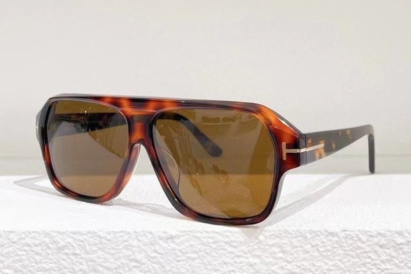 TF908 Sunglasses In Tortoise Brown