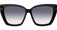 TF920 Scarlet Sunglasses Black Gradient Gray