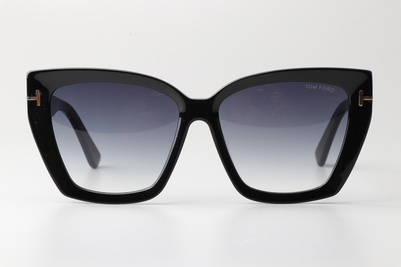 TF920 Scarlet Sunglasses Black Gradient Gray