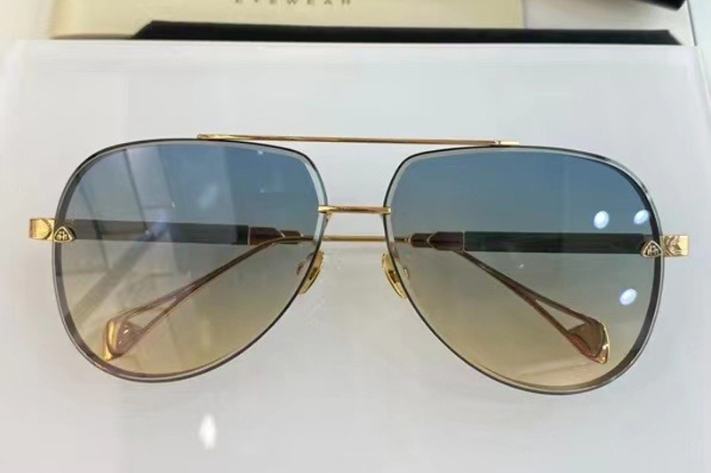 THE GEN II Sunglasses In Gold Green