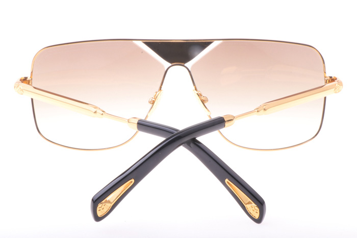 THE LINEART II Sunglasses In Gold Gradient Brown