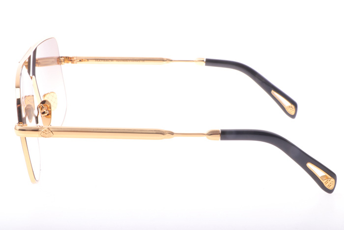 THE LINEART II Sunglasses In Gold Gradient Brown