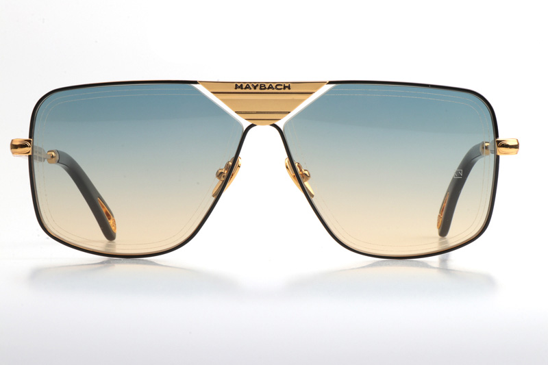 THE LINEART II Sunglasses In Gold Gradient Green