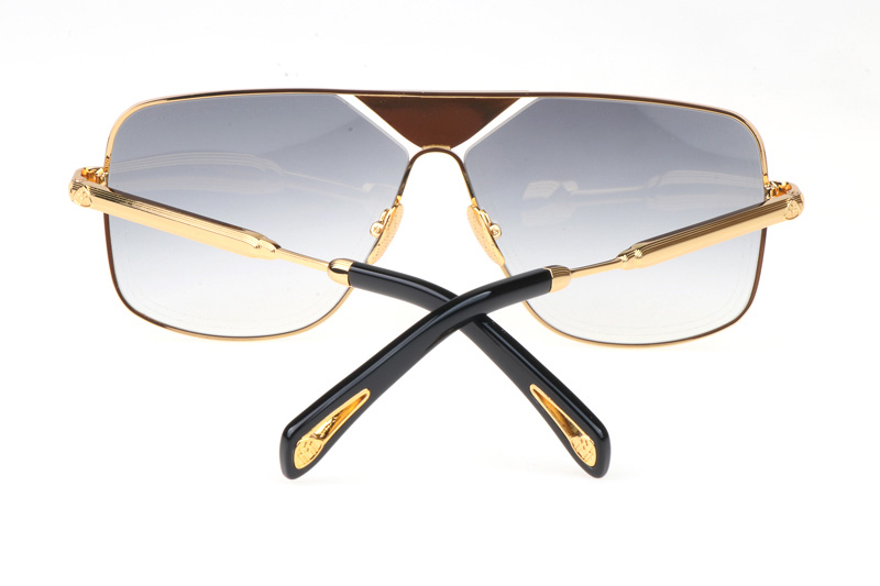 THE LINEART II Sunglasses In Gold Gradient Grey