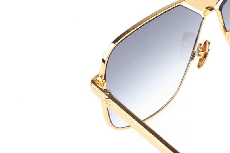 THE LINEART II Sunglasses In Gold Gradient Grey